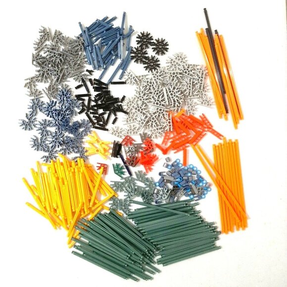 K'nex Lot of 460 Pieces Rods Connectors Random Mixed Standard Replacement Parts - Picture 1 of 10